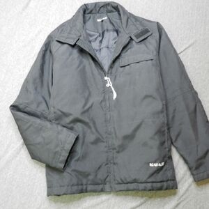 VINTAGE Kult Snowboarding Jacket Size Large Black‎ Insulated Synthetic Nylon